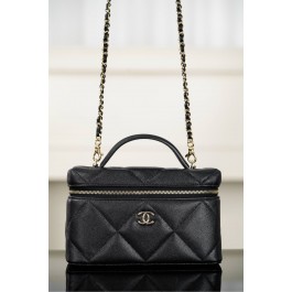 [팬더] [팬더] 샤넬 25 빅퀄팅 탑핸들 베니티 체인 백 블랙