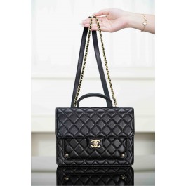 [팬더] [팬더] 샤넬 25 탑핸들 체인 메신저 백팩 블랙