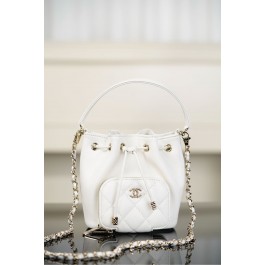 [팬더] 샤넬 25 클러치 체인 미니 백 화이트