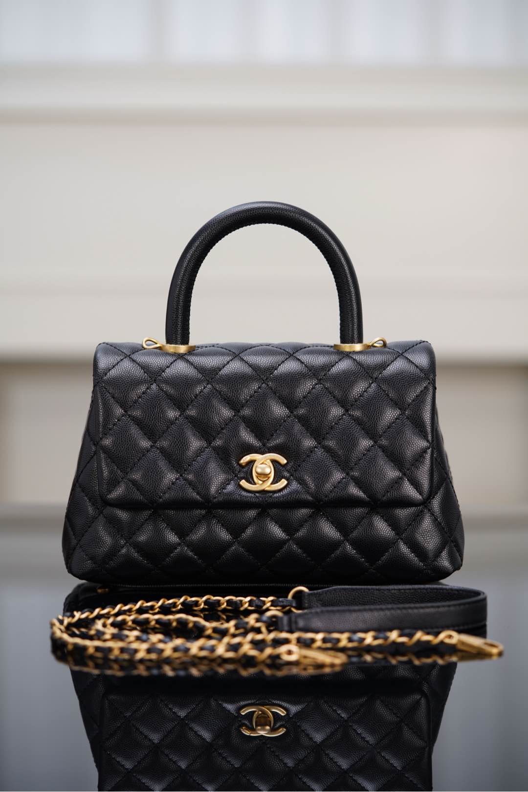 [팬더] 샤넬  코코 핸들 백 블랙