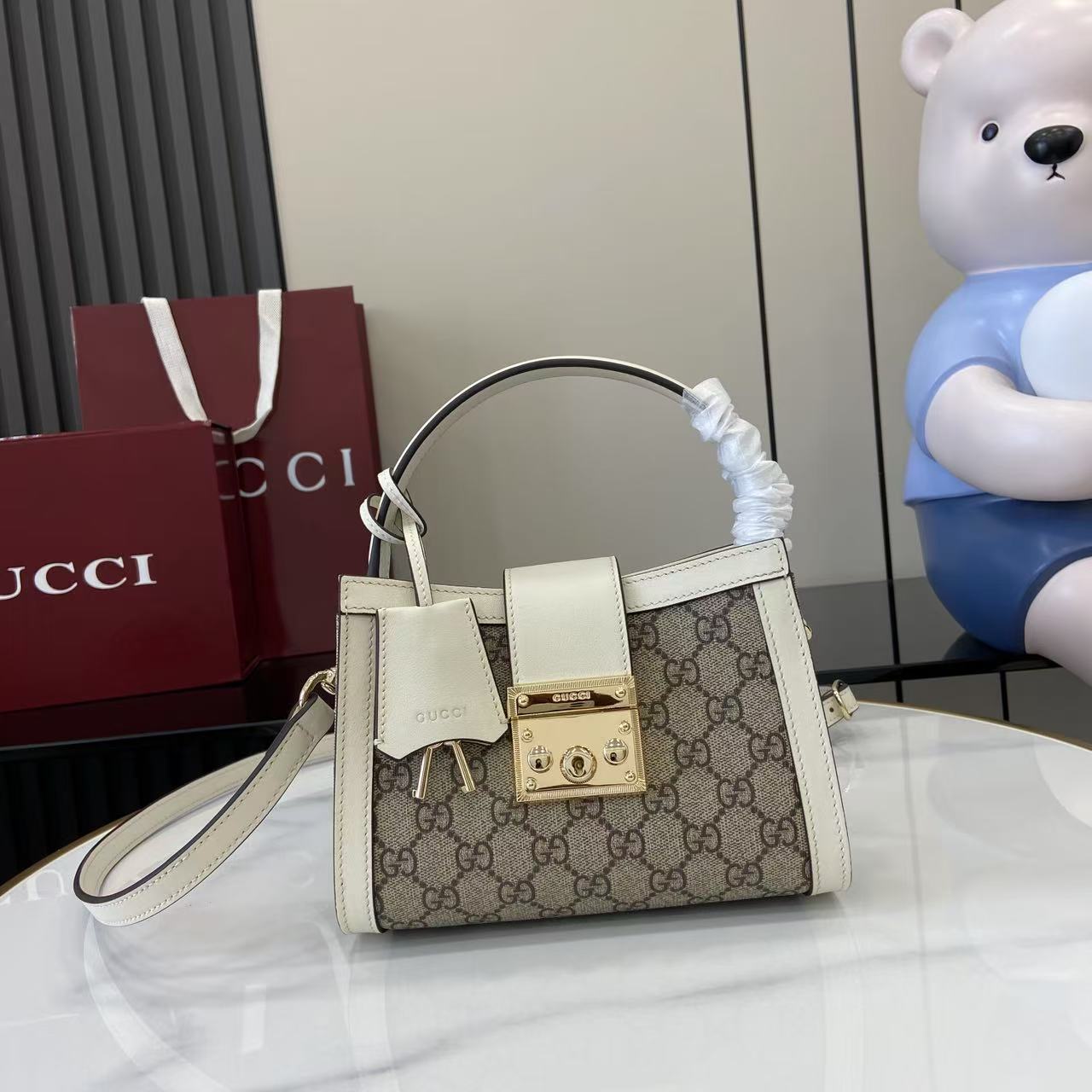 [리틀피쉬] 구찌 패들락 탑 핸들백 20*13.5*8