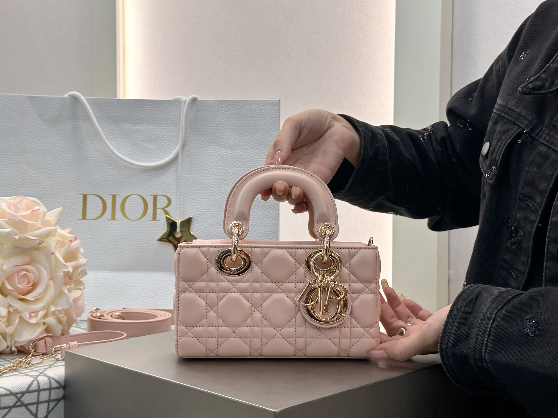 [팬더샵] 디올 D-JOY 미니 백 핑크 19*10*5