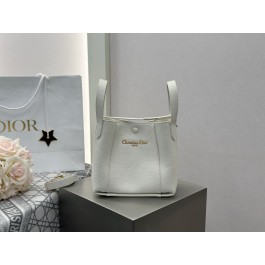 [팬더샵] 디올 시그니쳐 그레인드 카프스킨 버킷백 스몰 라떼 21*19*11
