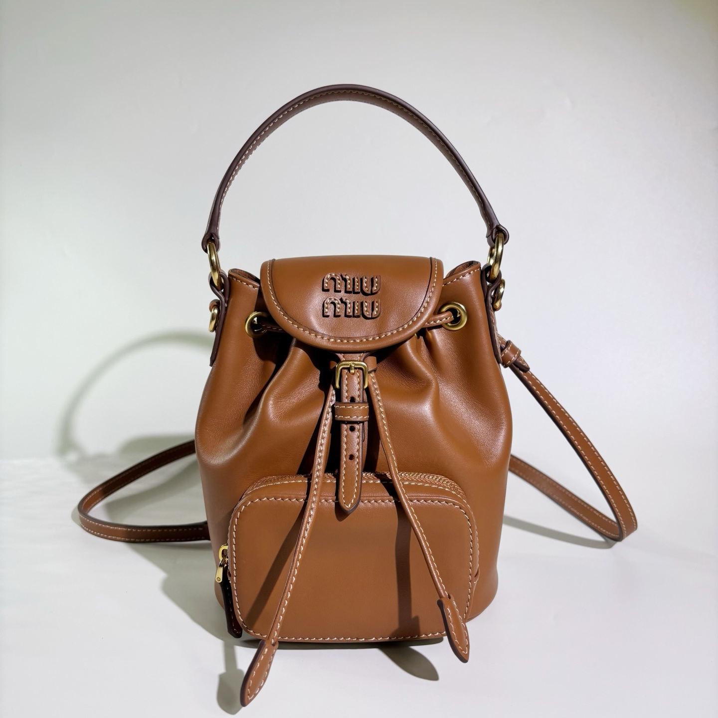 [작은미우] 미우미우 레더 미니 백팩 14*17*8