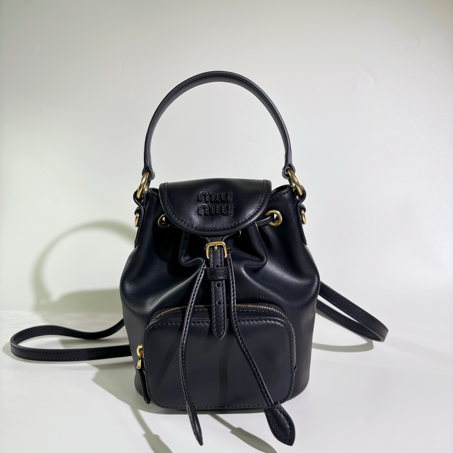 [작은미우] 미우미우 레더 미니 백팩 14*17*8