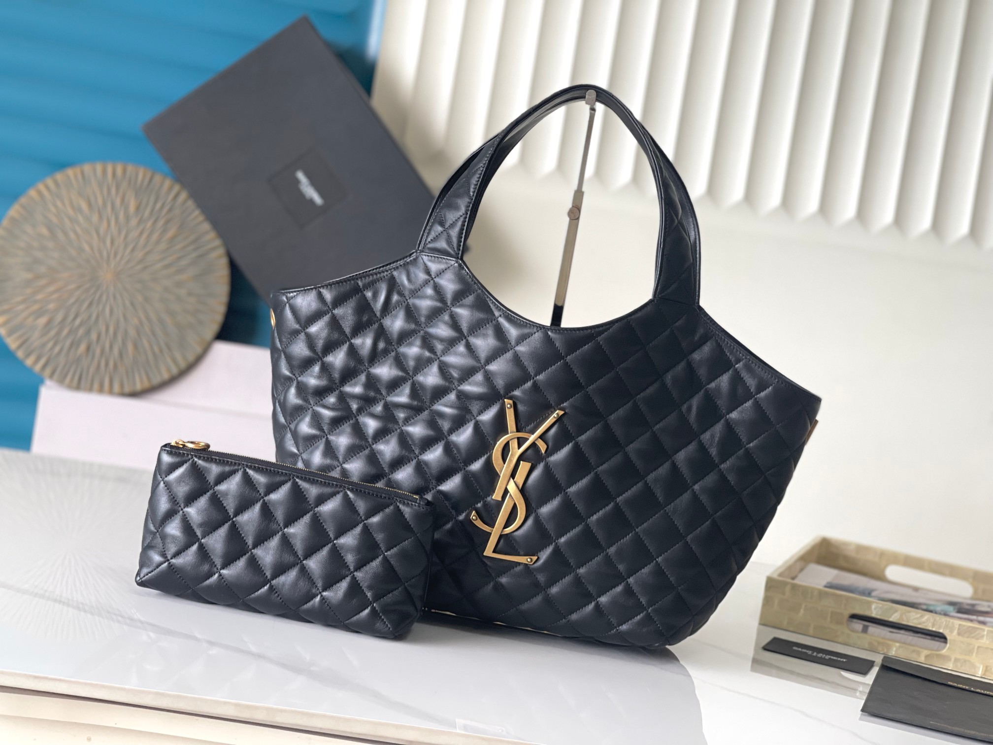 [센락] 생로랑 아이케어 쇼퍼백  30*30*5