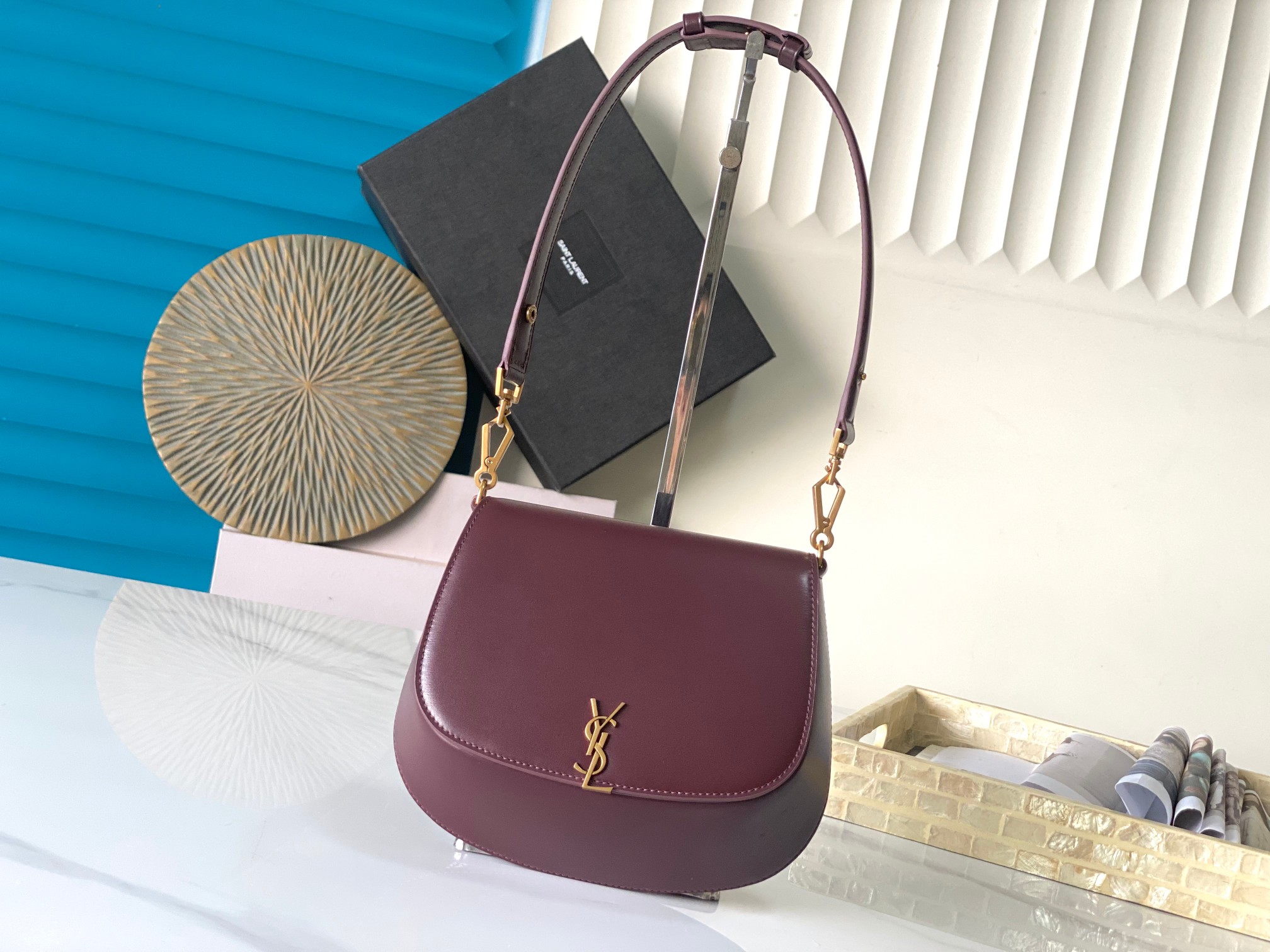 [센락] 생로랑 볼테르 미디엄 레더 숄더백 17.5*21*8