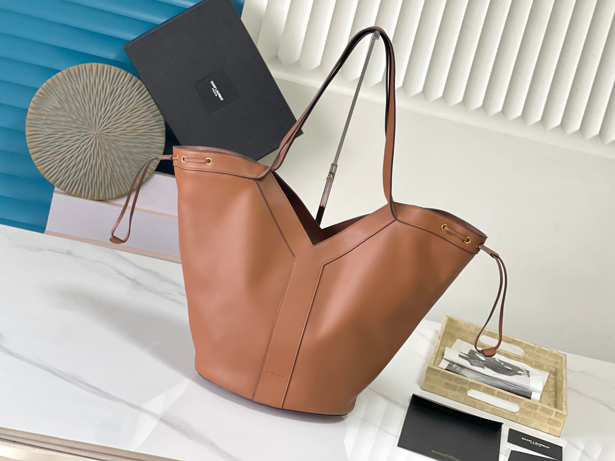 [센락] 생로랑 Y 라지 호보백 26/50×15×34cm