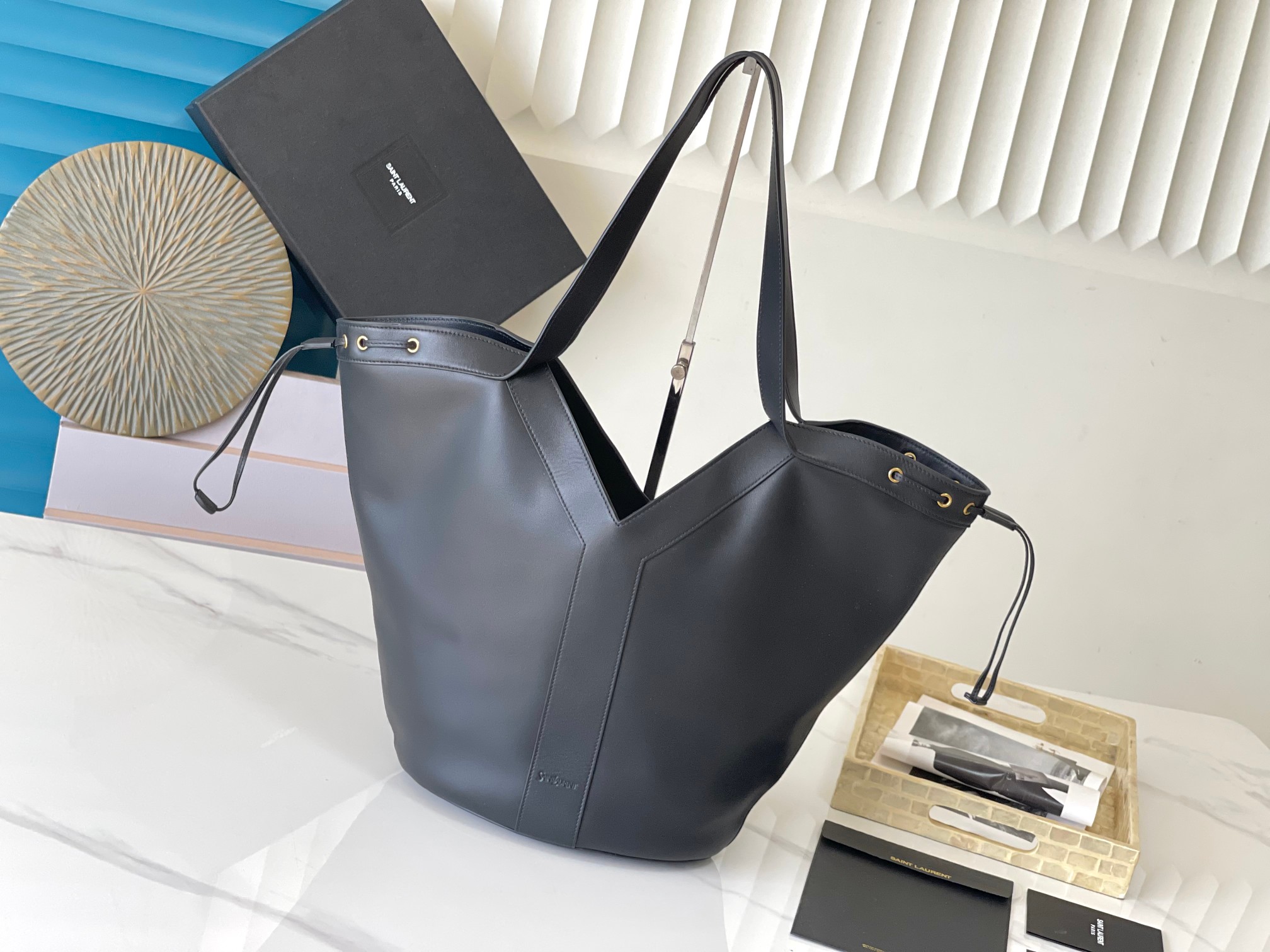 [센락] 생로랑 Y 라지 호보백 26/50×15×34cm