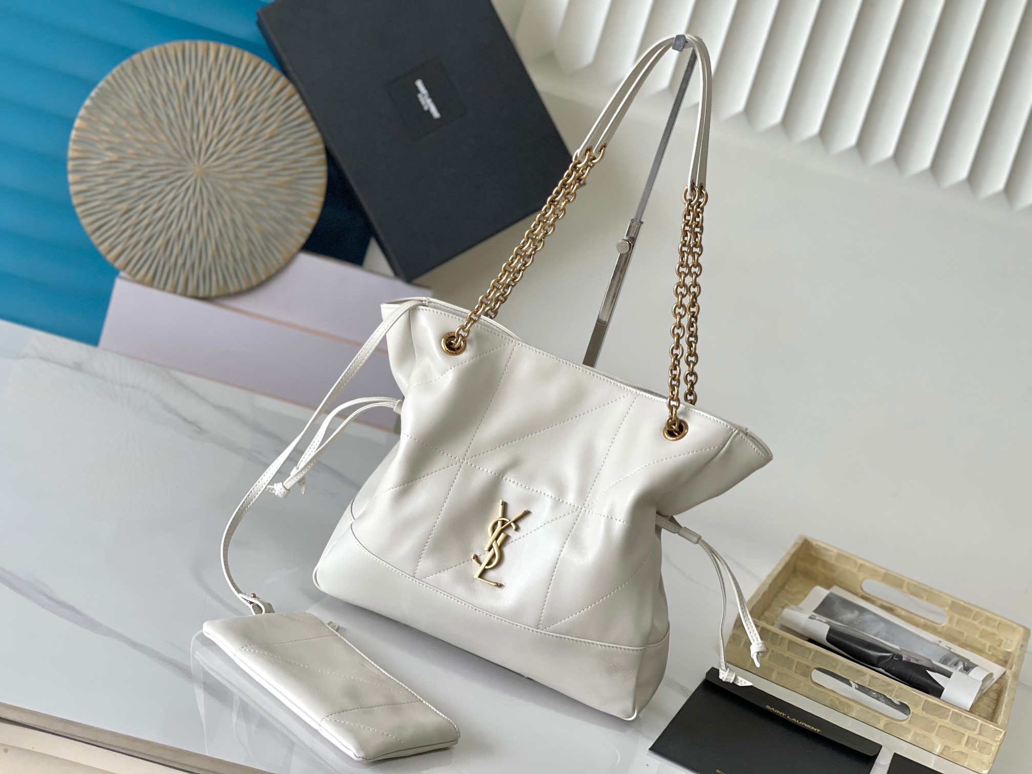 [센락] 생로랑 모던 체인 숄더백 27×29×11