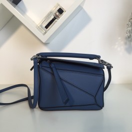 [나나] 로에베 퍼즐백 블루 18*12.5*8