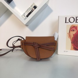 [나나] 로에베 미니 게이트 숄더 크로스백 브라운 15*12.5*8