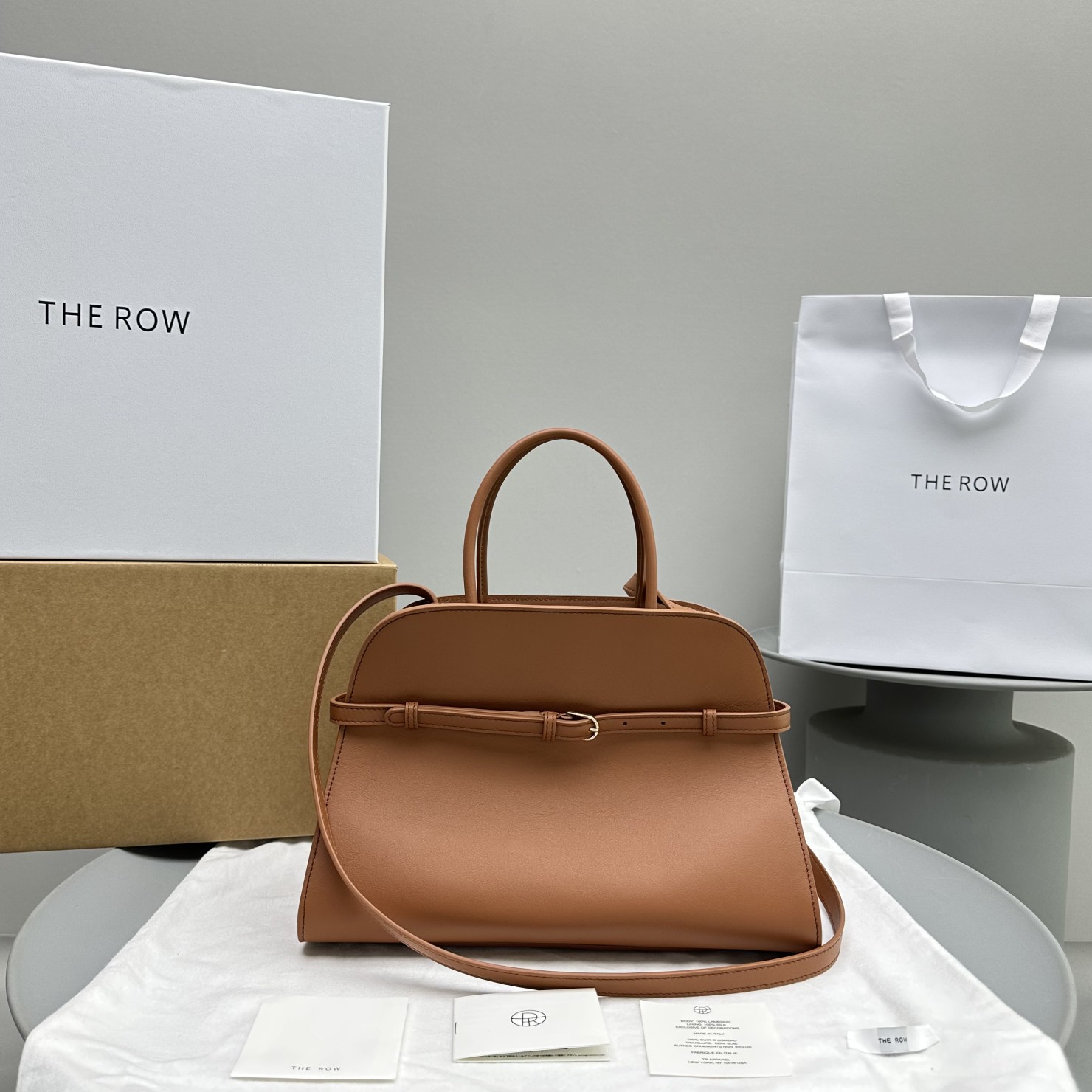 [세터] 더로우 마고 숄더백 브라운 32*15*25