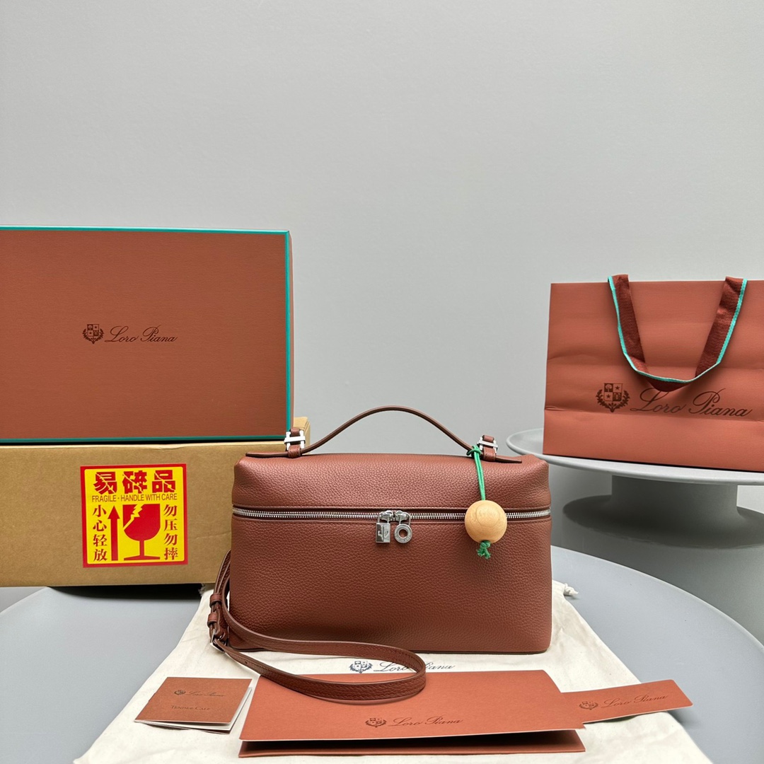 [세터] 로로피아나 L27 엑스트라 백 브라운 27*10*16