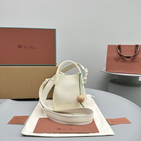 [세터] 로로피아나 마이크로 베일백 화이트 14*14*18