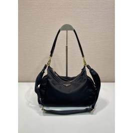 [근야오] 프라다 익스플로어 가죽 핸드백 블랙 32*22*11.5