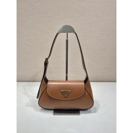 [근야오] 프라다 레더 숄더백 브라운 25*5.5