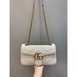 [OC] 구찌 GG 마몽 체인 숄더백 화이트 26*15*7
