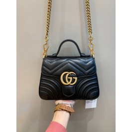 [OC] 구찌 GG 마몽 탑 핸들백 블랙 21*15*8