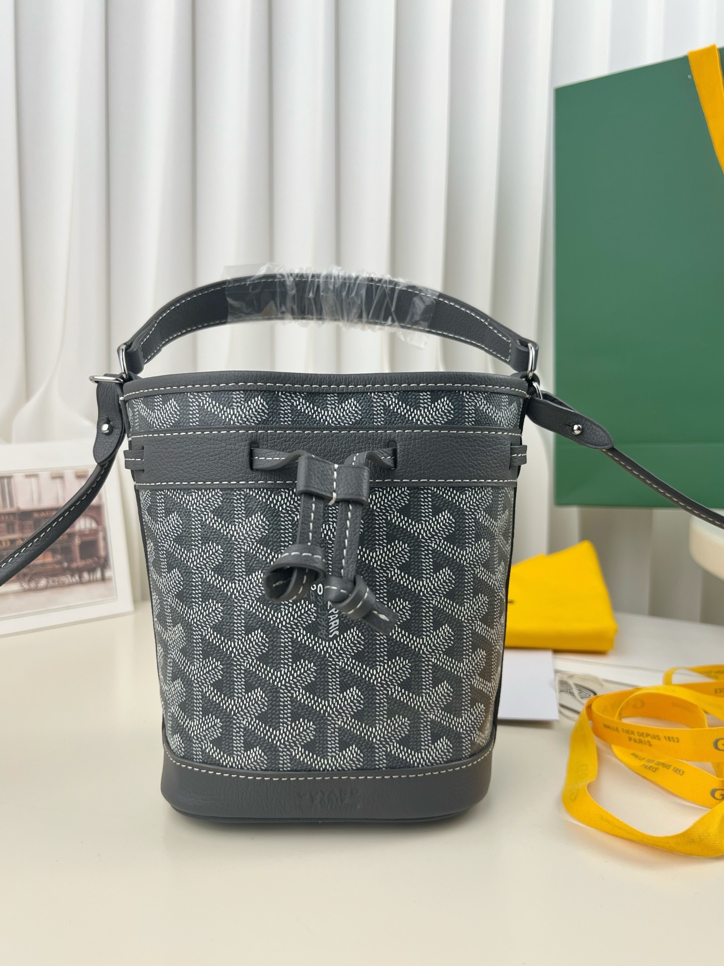 [팬더] 고야드 플롯 미니 버킷백 그레이 12*10*17.5