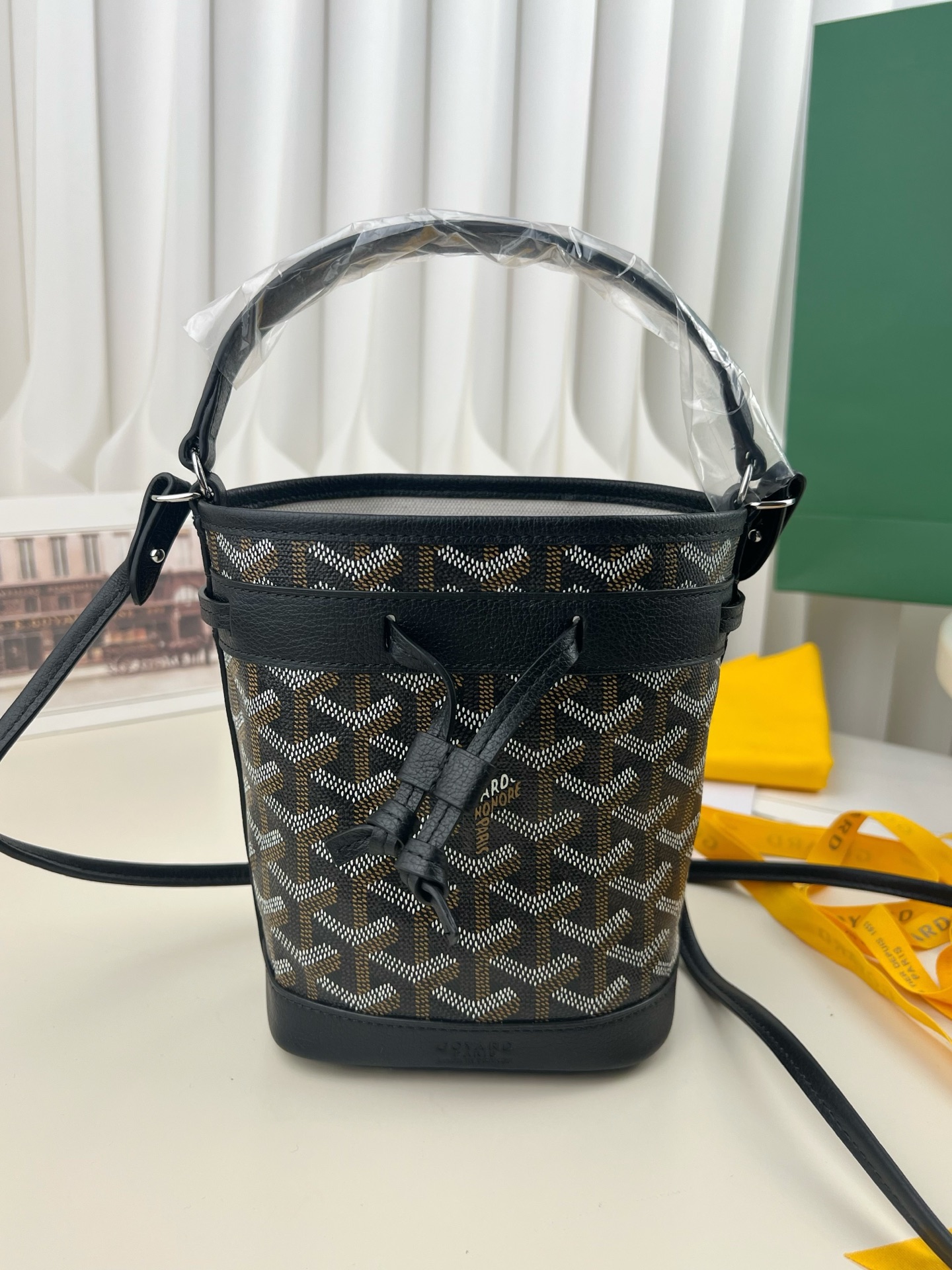 [팬더] 고야드 플롯 미니 버킷백 블랙 12*10*17.5