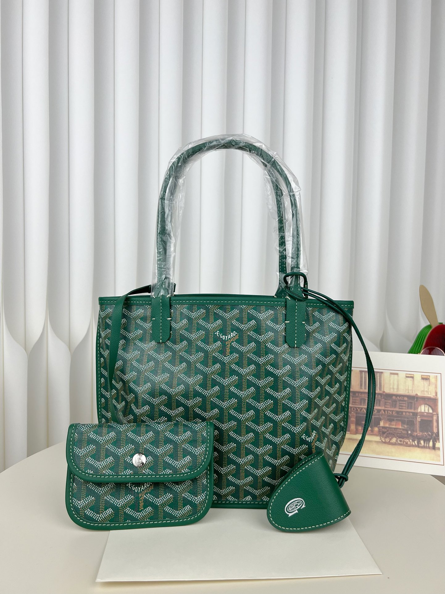 [팬더] 고야드 앙주 미니 토트백 그린 20*10*20