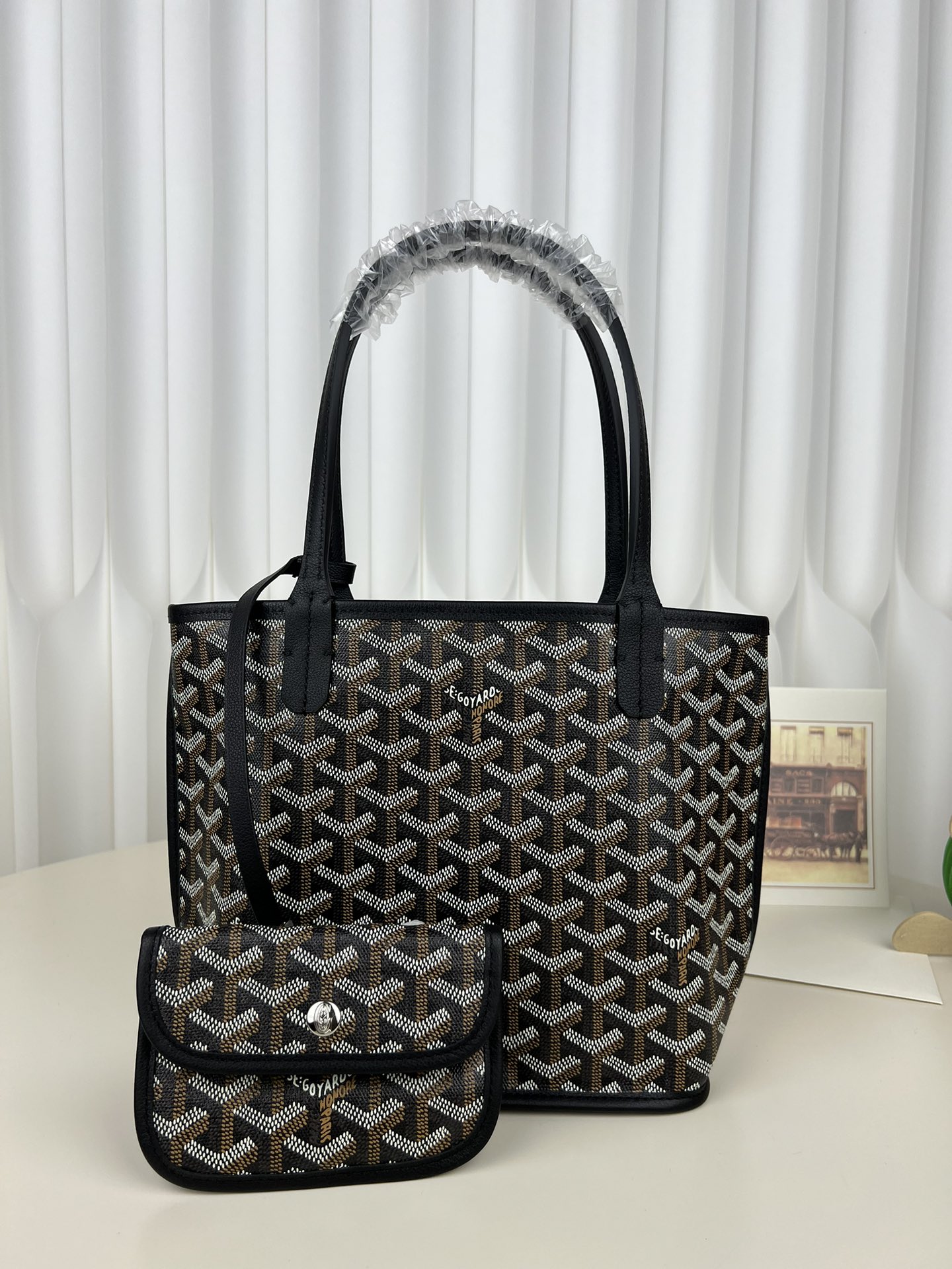 [팬더] 고야드 앙주 미니 토트백 블랙 20*10*20