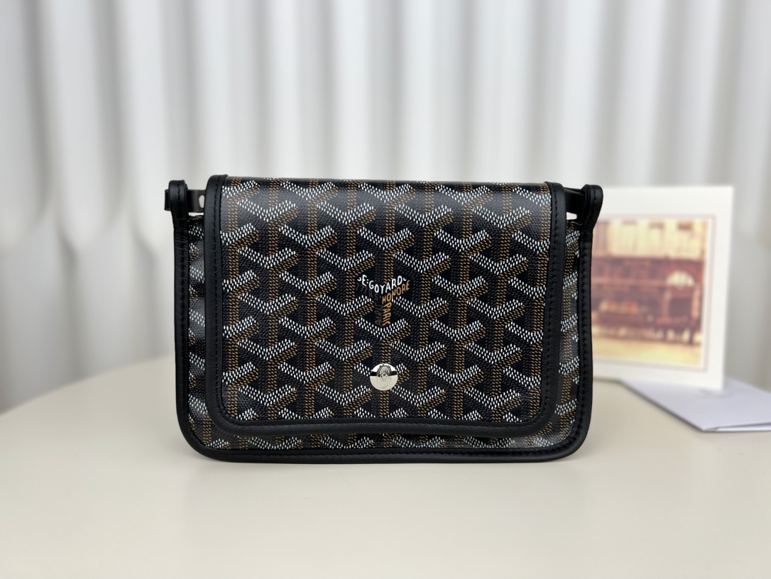 [팬더] 고야드 풀뤼메 포켓 숄더백 블랙 20.5*14*2.5