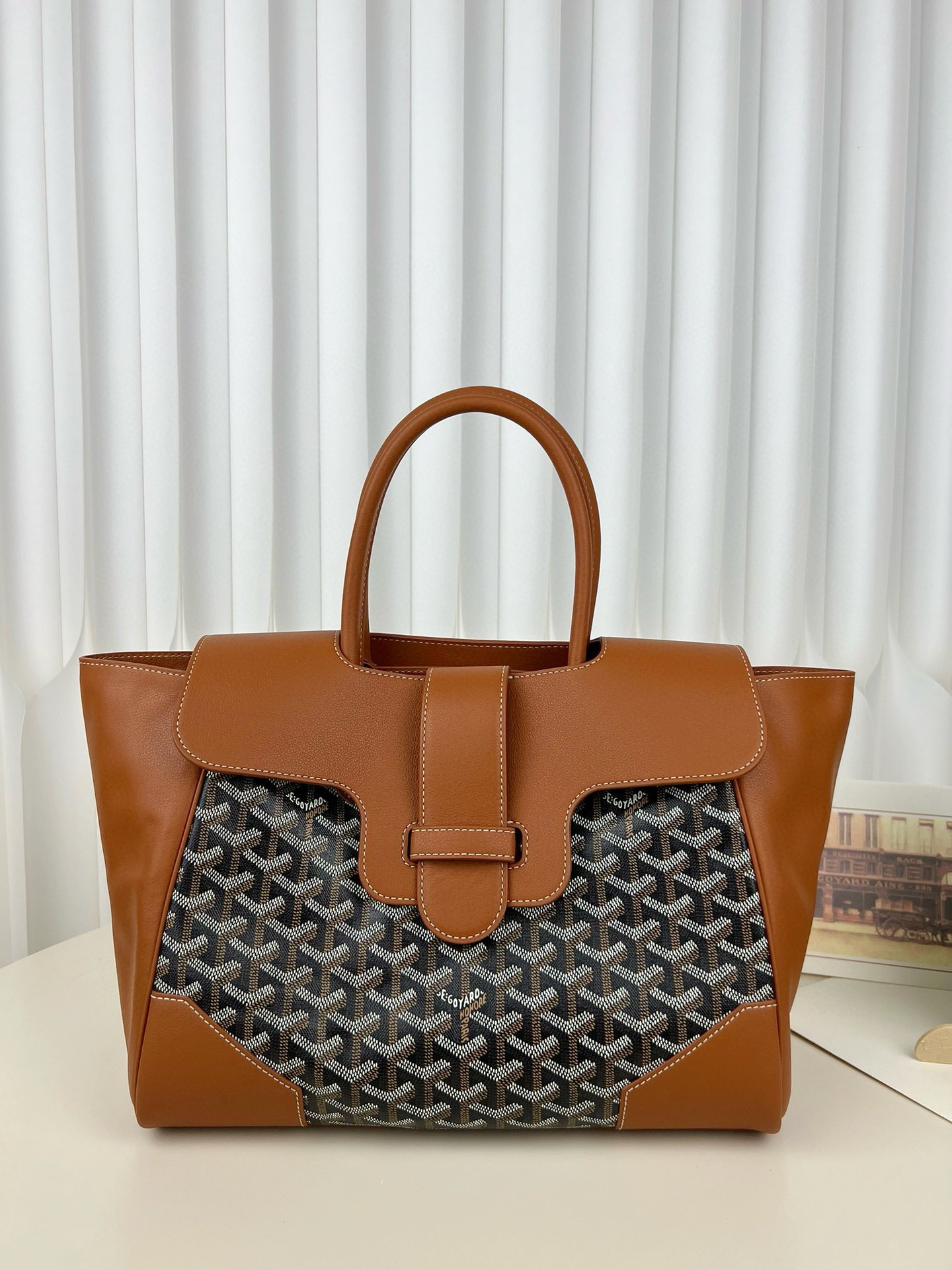 [팬더] 고야드 사이공 토트백 블랙 탄  34*25*16