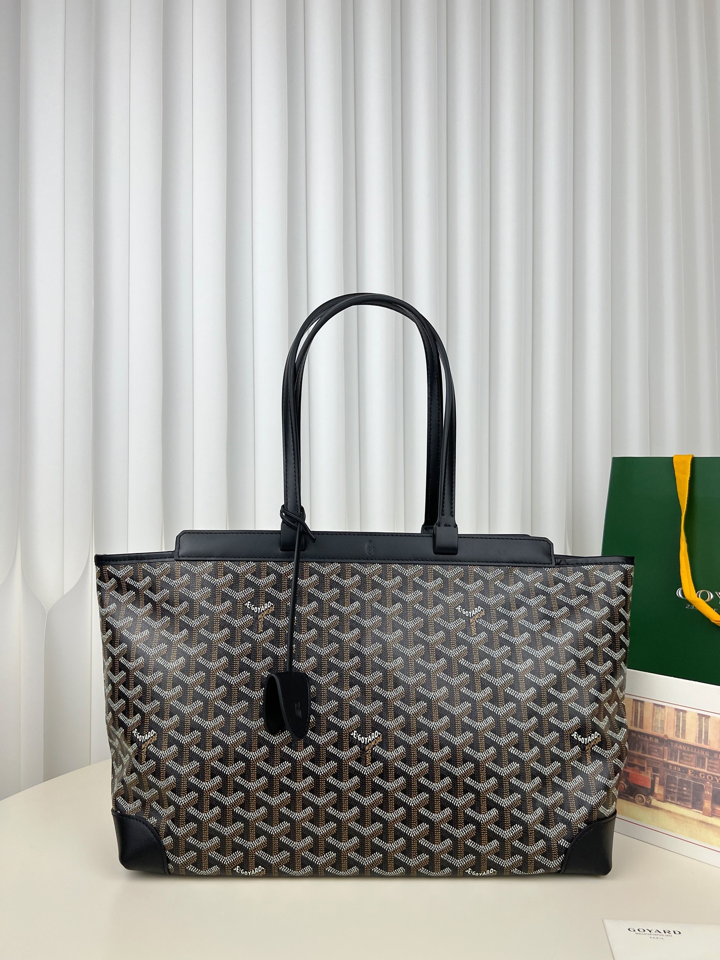 [팬더] 고야드 벨샤스 PM 토트백 블랙 27*15*36