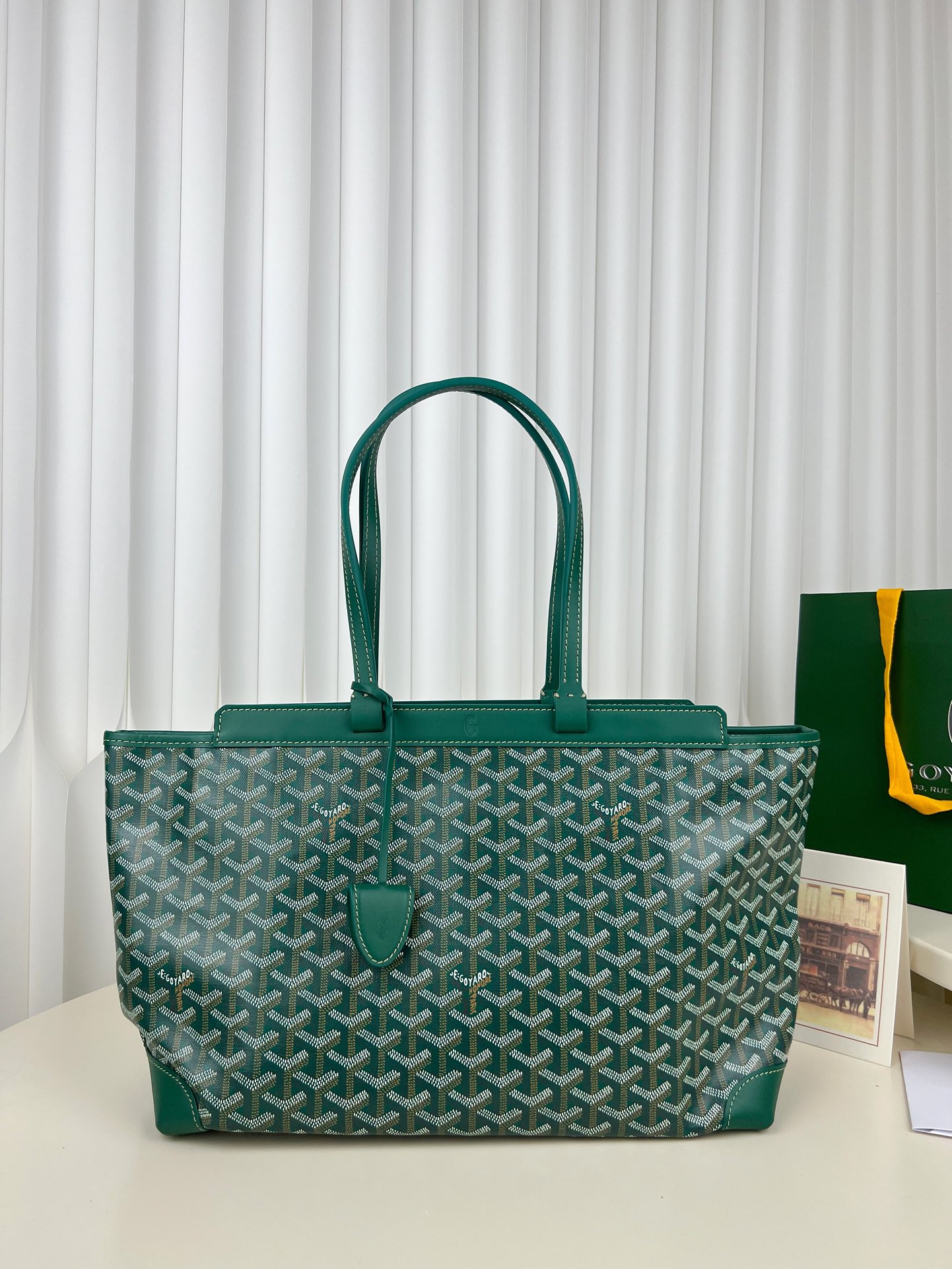 [팬더] 고야드 벨샤스 PM 토트백 그린 27*15*36