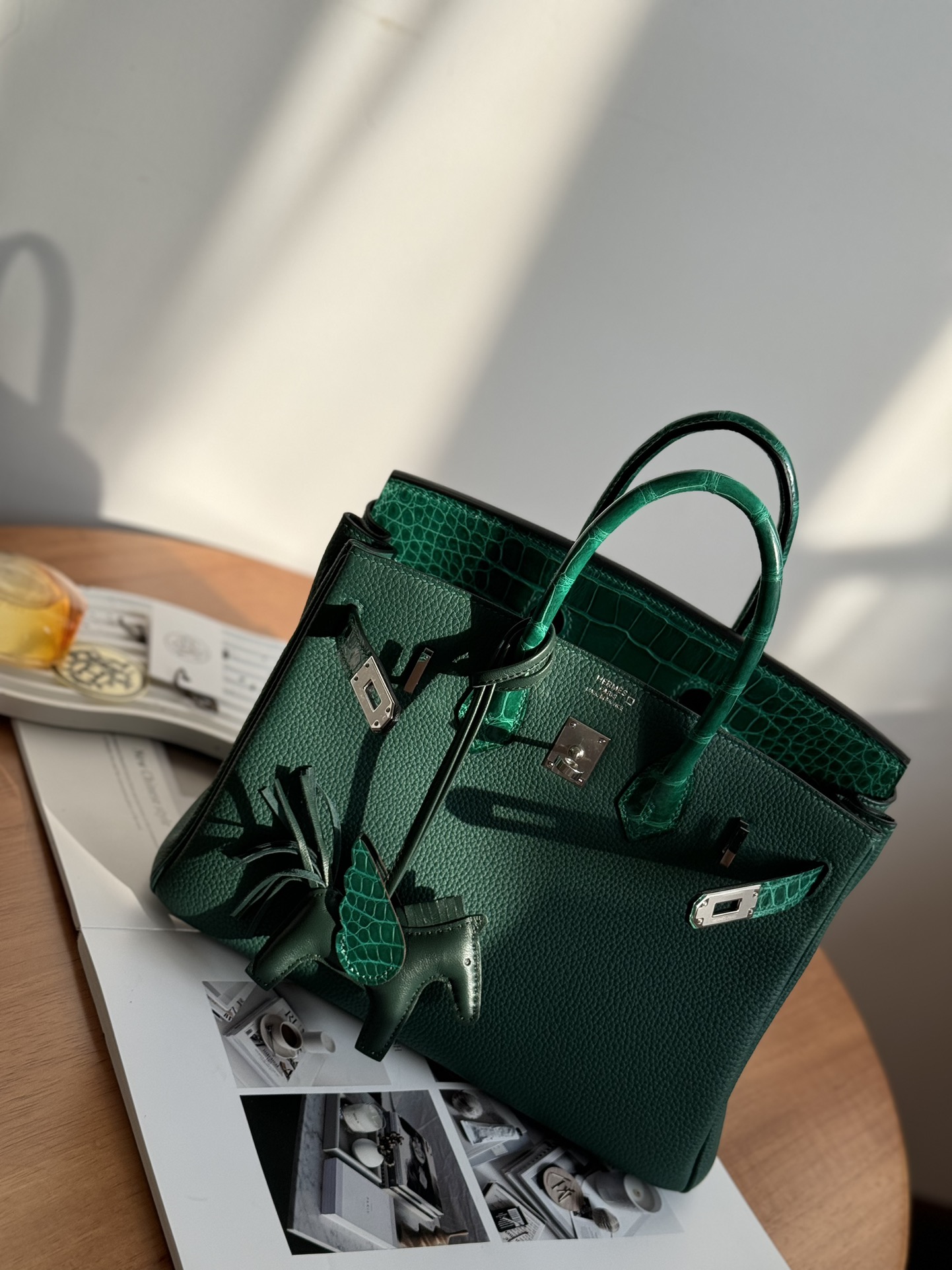 [찡댄] 에르메스 버킨 25 토고 백 그린