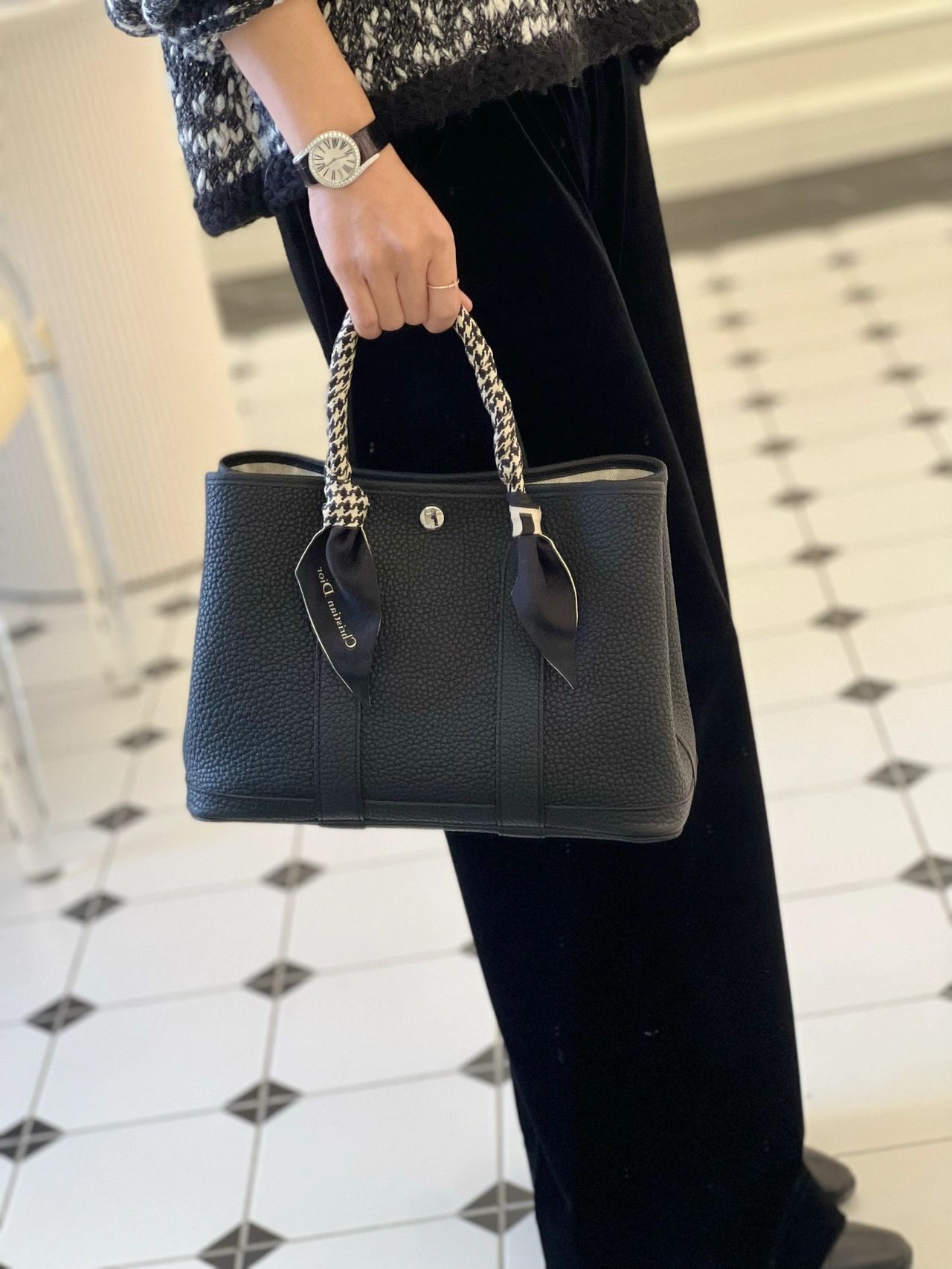 [찡댄] 에르메스 가든파티 30 네곤다 백 블랙