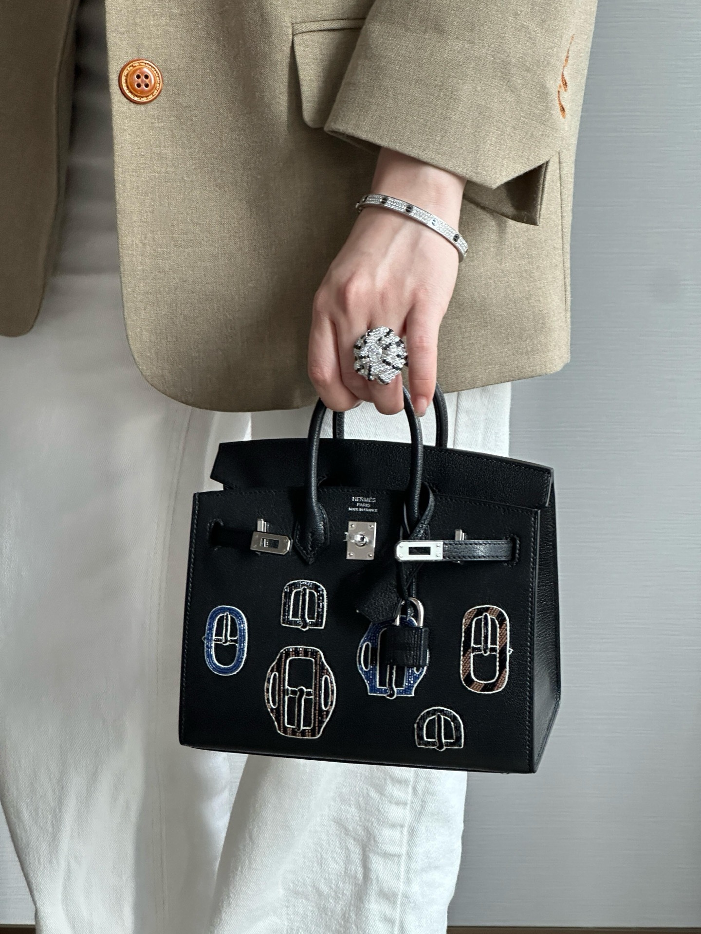 [찡댄] 에르메스 버킨 셀리에 20 부클러리 모데르네 카사크백 블랙