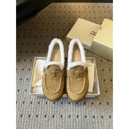 [제이드] 더로우 스웨이드 양모 로퍼 베이지