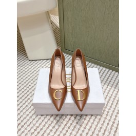 [제이드] 디올 펌프스 구두 브라운 *8