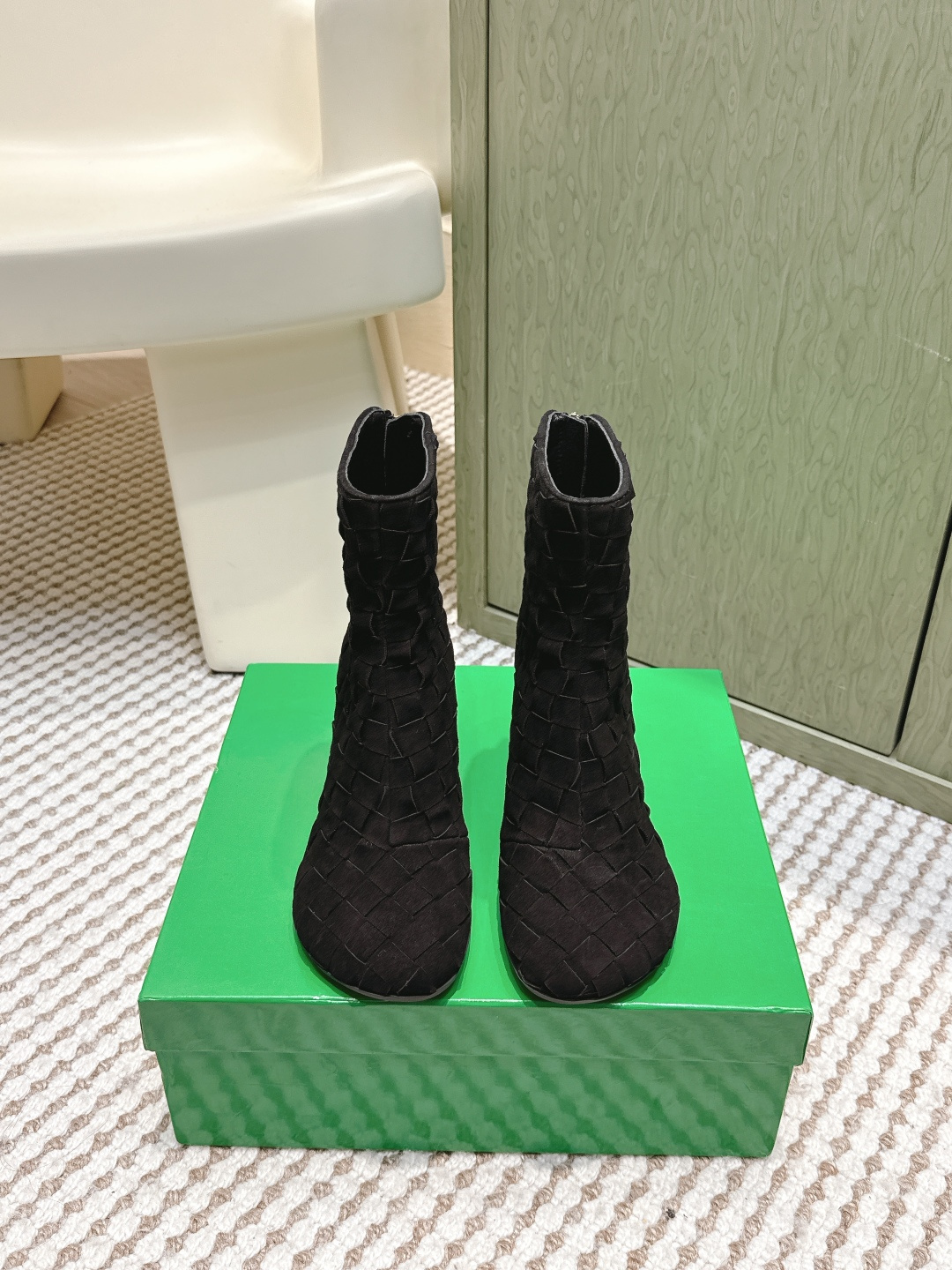 [제이드] 보테가 아토믹 앵글부츠 블랙 *7