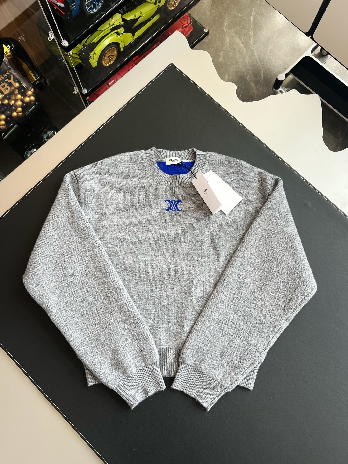 [마스터샵] 셀린느 크루넥 스웨터 그레이